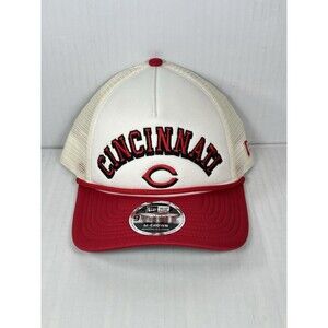 New Era 9FORTY Cincinnati Reds A-Frame M-Crown Adjustable Hat Cap OSFM
